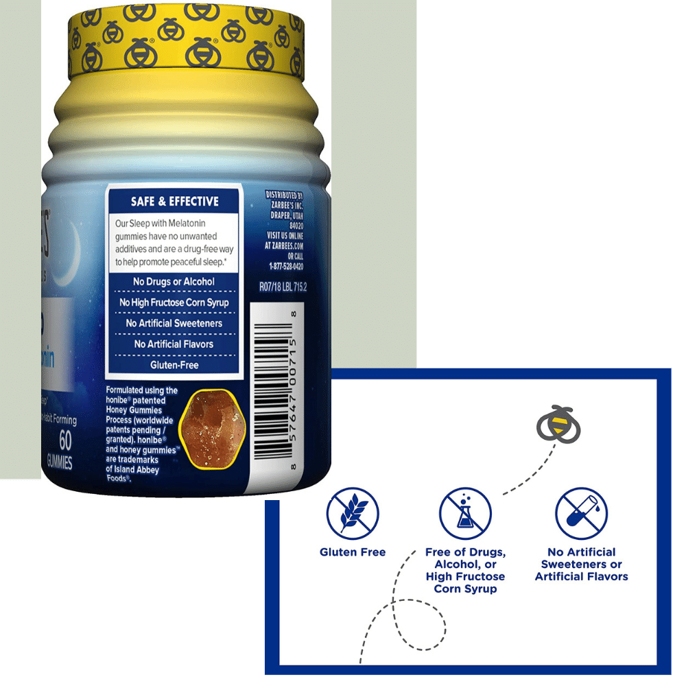 ZarBee's Sleep Gummies, Features & Benefits