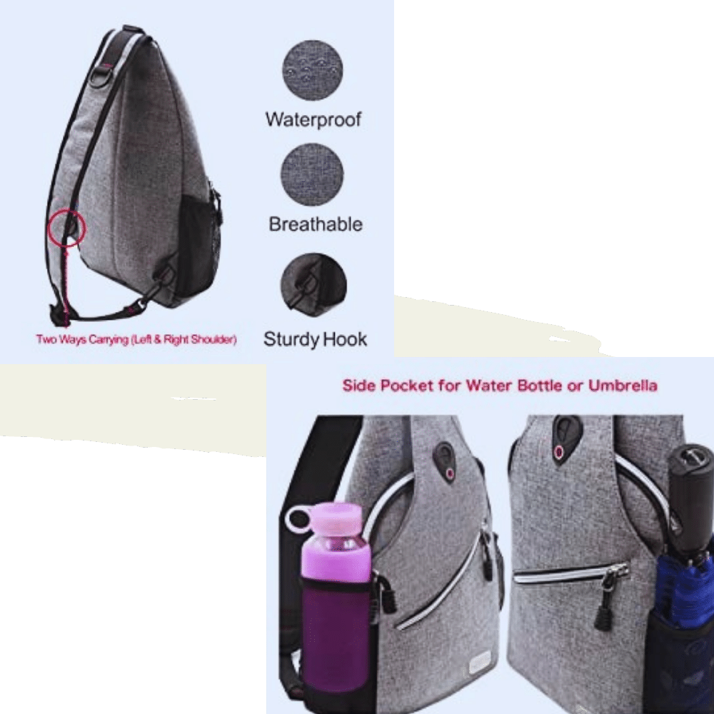 MOSISO Sling Backpack, features