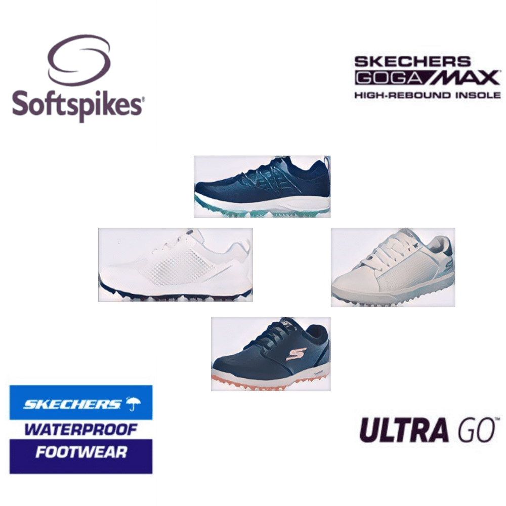 Skechers women's waterproof golf shoes, features & images