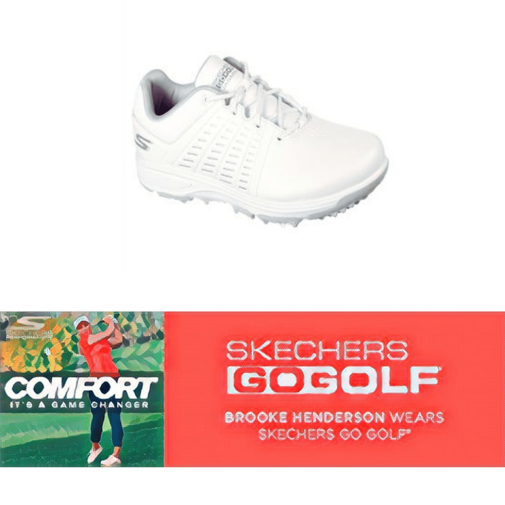Skechers GoGolf Waterproof shoes, used by professional golfer