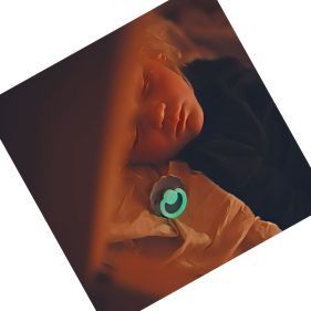 FRIGG Baby Pacifier Night with glow-in-the-dark security handle