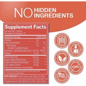 Hilo's Energy Gummies, Supplement Facts