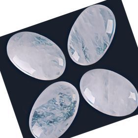 Clear Quartz Oval Palm Stone