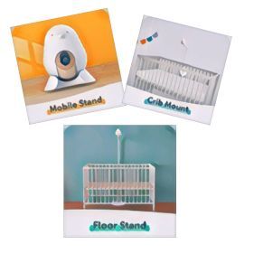 Cubo AiPlus Smart Baby Monitor and 3-Stand Set 