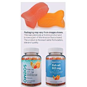 Amazon Basics (Solimo) Fish Oil Gummies